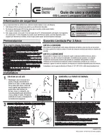 Предварительный просмотр 2 страницы Commercial Electric SPKP-7W01 Use And Care Manual