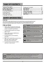 Предварительный просмотр 2 страницы Commercial Electric TPAR2-PC-4K-BZ Use And Care Manual