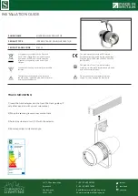 Предварительный просмотр 1 страницы COMMERCIAL LIGHTING Sovereign S18322 Installation Manual