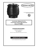 Commercial Pro CPSKB1 Instruction Manual preview