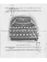 Preview for 7 page of Commercial Typewriter Visible No.6 Manual