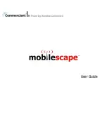 Commerciant Mobilescape User Manual preview