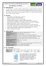 Preview for 2 page of CommFront CVT-485-1 Quick Start Manual