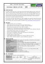 Preview for 1 page of CommFront USB-232-1+CVT-485 422-1 Quick Start Manual