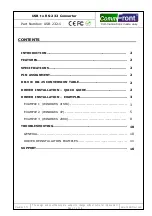 Preview for 1 page of CommFront USB-232-1 Manual