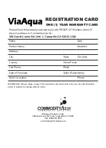 Preview for 8 page of Commodity Axis ViaAqua Terminator UVS 5 Quick Start Manual