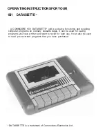 Preview for 3 page of Commodore 1531 Datassette User Manual