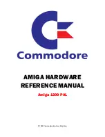 Commodore Amiga A1000 Hardware Reference Manual preview