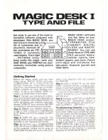 Предварительный просмотр 1 страницы Commodore Magic Desk I Manual