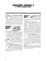 Preview for 5 page of Commodore Magic Desk I Manual