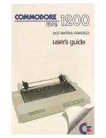 Preview for 1 page of Commodore MPS 1200 User Manual