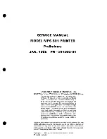 Preview for 2 page of Commodore MPS-801 Service Manual