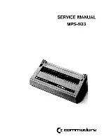 Предварительный просмотр 1 страницы Commodore MPS-803 Service Manual