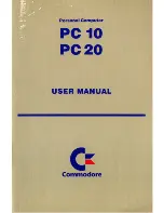 Preview for 1 page of Commodore PC 10 User Manual