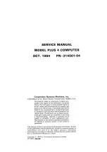 Предварительный просмотр 1 страницы Commodore Plus 4 Service Manual