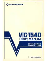 Preview for 1 page of Commodore vic-1540 User Manual