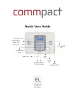 CommPact wireless intruder control panel Quick User Manual предпросмотр