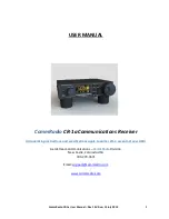 Предварительный просмотр 1 страницы CommRadio CR-1A User Manual