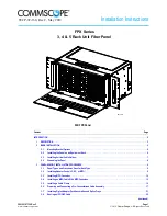 Preview for 1 page of CommScope 3RU FPX Installation Instructions Manual