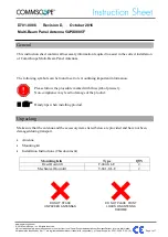 CommScope 5UPX0805F Instruction Sheet preview