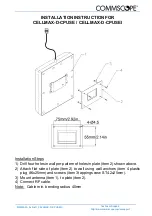 CommScope CELLMAX-D-CPUSE Installation Instruction предпросмотр