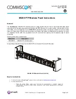 Предварительный просмотр 1 страницы CommScope M3200 Instruction Sheet