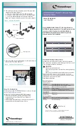 Предварительный просмотр 1 страницы CommScope SYSTIMAX 360 iPatch 1100 Instruction Sheet