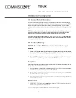 Preview for 1 page of CommScope TDUX Installation Instruction