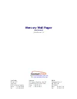 commtech wireless Mercury Wall Pager User Manual preview