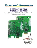 Preview for 1 page of CommTech Fastcom 422/4-PCIe Reference Manual