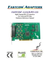 CommTech Fastcom G232 Hardware Reference Manual preview