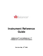 Preview for 1 page of Commtest Instruments vbBalancer Instrument Reference Manual