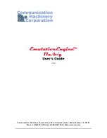 Communication Machinery Corporation EmulationEngine 11a/b/g User Manual preview