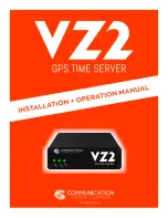 COMMUNICATION VZ2 Installation And Operation Manual предпросмотр