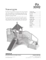 Preview for 1 page of Community Playthings Nursery gym User Manual