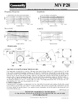 Предварительный просмотр 2 страницы Community MVP28 Specifications
