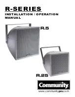 Предварительный просмотр 1 страницы Community R.25 Installation & Operation Manual