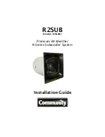 Предварительный просмотр 1 страницы Community R2SUBDF Installation Manual