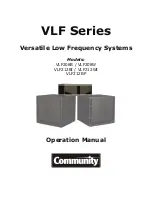 Предварительный просмотр 1 страницы Community VLF208B Operation Manual