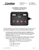 Preview for 1 page of ComNav 20310017 Installation Instructions