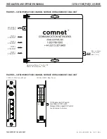 Предварительный просмотр 4 страницы Comnet CLFE4+1SMS[POE](C Installation And Operation Manual