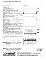 Предварительный просмотр 4 страницы Comnet CLFE4US1TPC Installation And Operation Manual