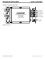 Предварительный просмотр 4 страницы Comnet CLTVE1COAX/M Installation And Operation Manual