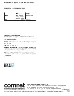 Предварительный просмотр 3 страницы Comnet CNFE100-A Installation And Operation Manual