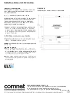 Предварительный просмотр 6 страницы Comnet CNFE1CL1MC Installation And Operation Manual