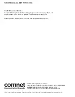 Предварительный просмотр 46 страницы Comnet CNFE3DOE2/M Installation And Operation Manual