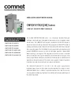 Preview for 1 page of Comnet CNFE3FX1TX2C4DX Installation And Operation Manual