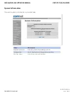 Preview for 12 page of Comnet CNFE3FX1TX2C4DX Installation And Operation Manual