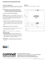 Предварительный просмотр 4 страницы Comnet CNFE4+1SMS2POE Installation And Operation Manual