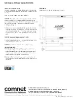 Предварительный просмотр 4 страницы Comnet CNFE4+1SMSM2 Installation And Operation Manual